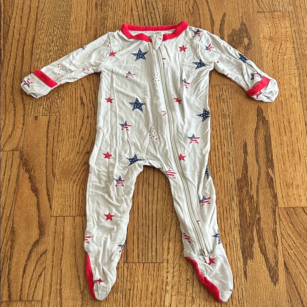 Kyte Baby Patriotic Stars and Stripes Kids One Piece